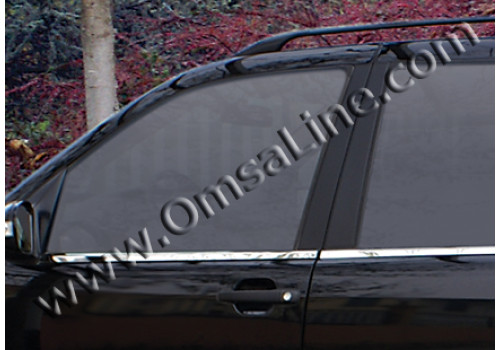 Нижние молдинги стекол (нерж.) 4 шт. (ML/W164 SUV )