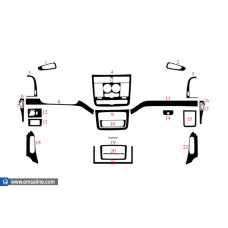 Декор.накладки  на панель приб-в, 22 шт.  KARBON (Vito)2003-2006