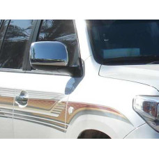 Накладки на зеркала   (нерж.) 2 шт. (LAND CRUISER 200 SUV J20)(2008-2012)