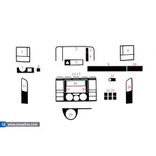 Декор.накладки  на панель приб-в, 29 шт.  KARBON (Transporter T5)(2003-2009)